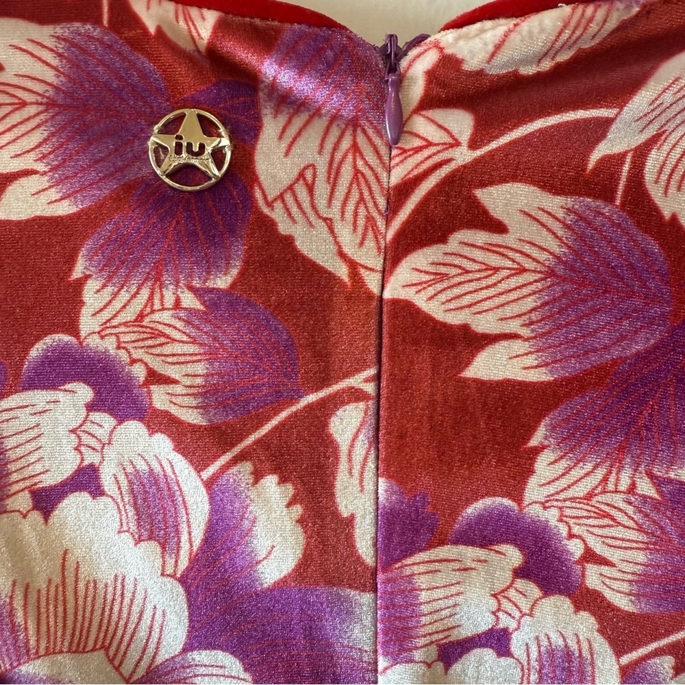 IU Rita Mennoia Velvet Floral Maxi Dress - Picture 3 of 12
